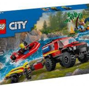 Lego City 4x4 Fire Truck With Rescue Boat