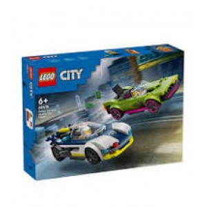 Lego City Police Car and Muscle Car Chase
