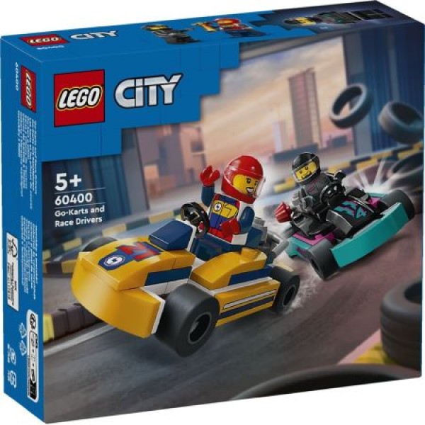 LEGO city Go Karts and race drivers lego